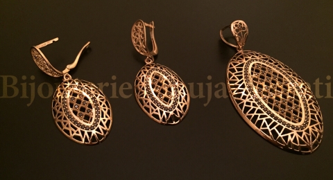 Ensemble Or jaune 18 carats