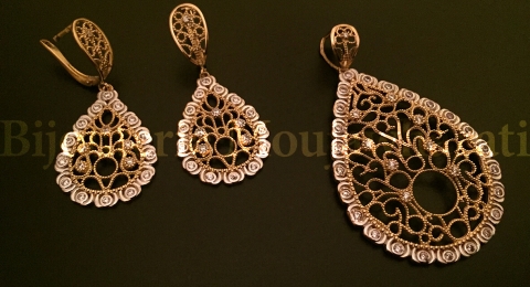 Ensemble Or jaune 18 carats