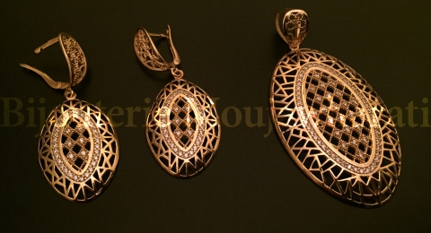 Ensemble Or jaune 18 carats