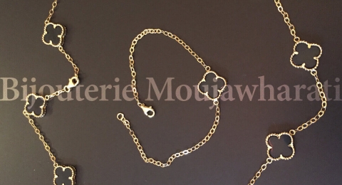 Ensemble Or jaune 18 carats