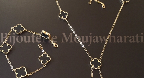 Ensemble Or jaune 18 carats