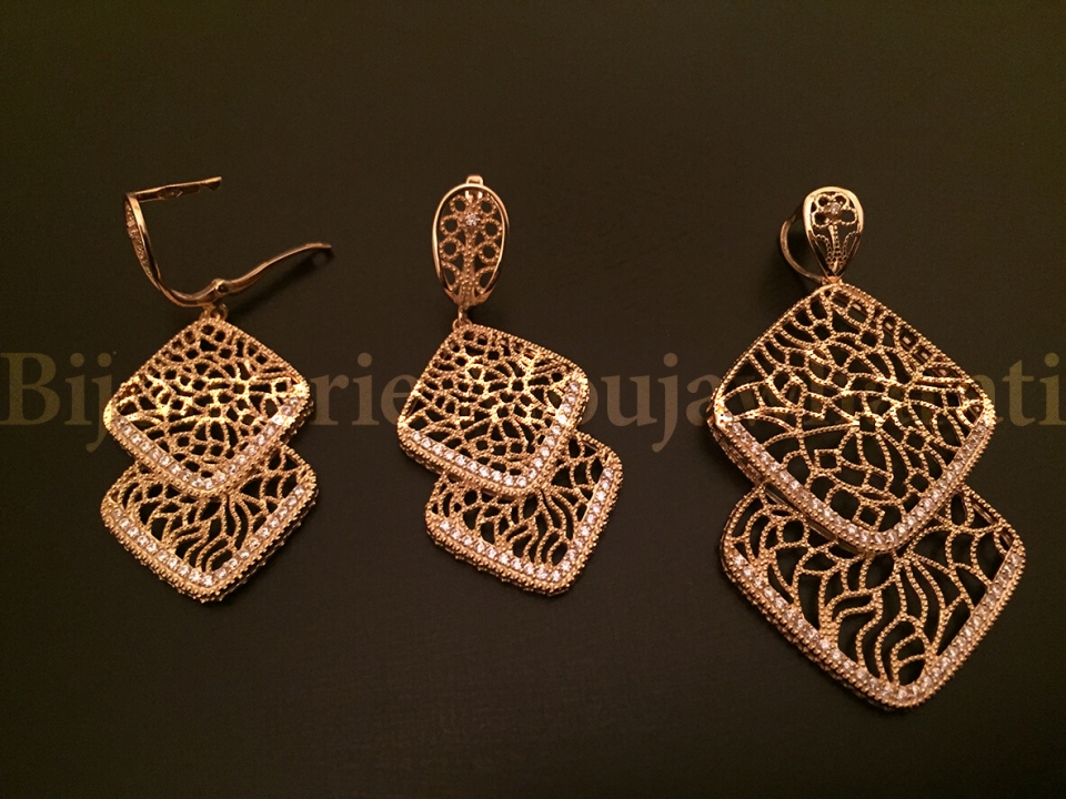 Ensemble Or jaune 18 carats