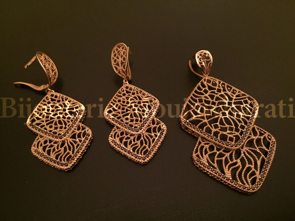 Ensemble Or jaune 18 carats