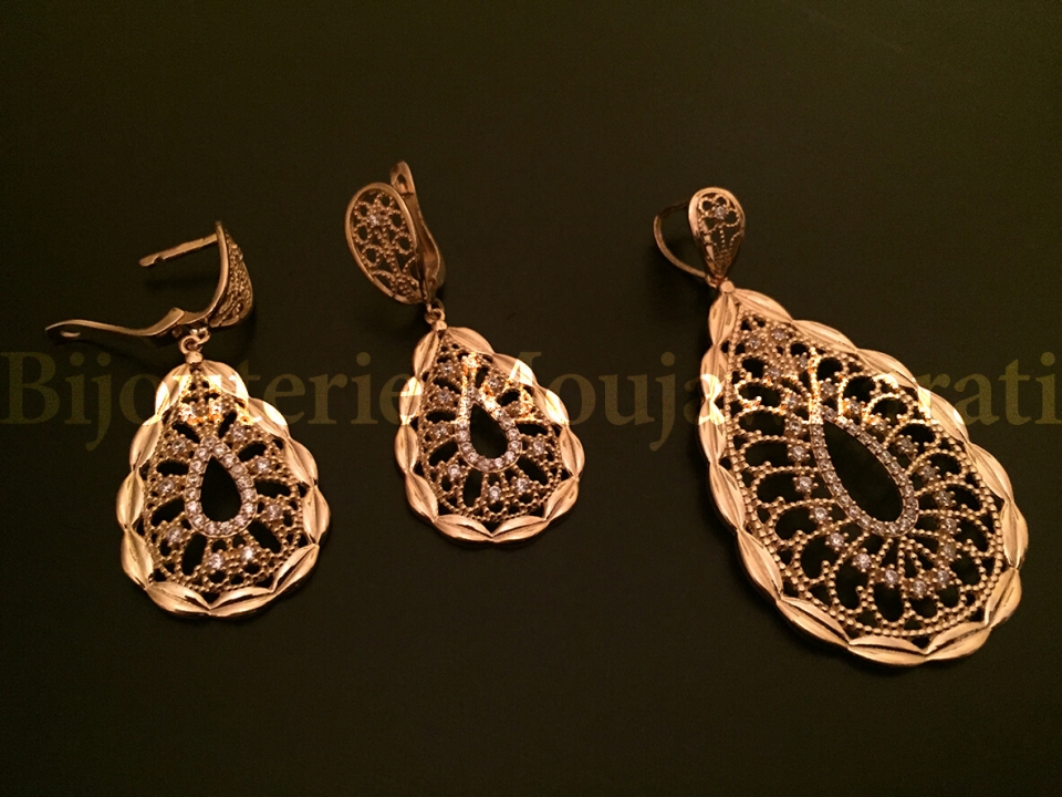 Ensemble Or jaune 18 carats
