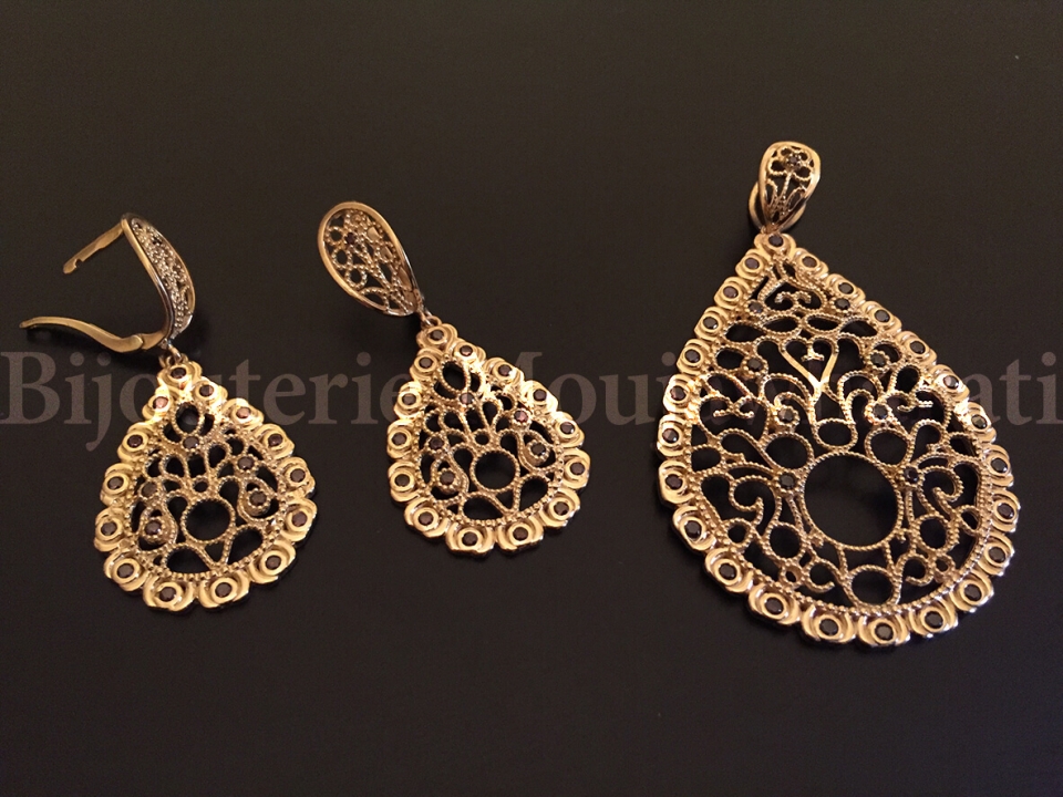 Ensemble Or jaune 18 carats