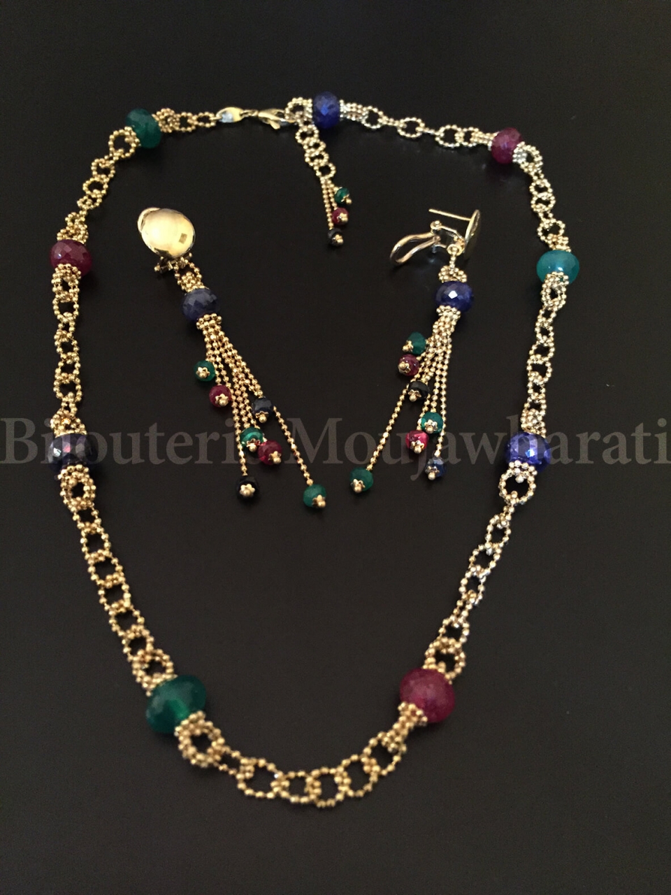Ensemble Or jaune 18 carats