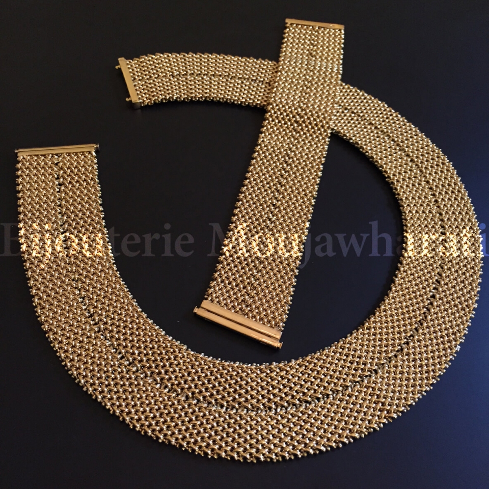 Ensemble Or jaune 18 carats