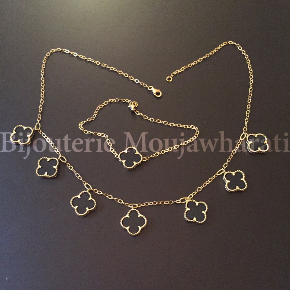 Ensemble Or jaune 18 carats