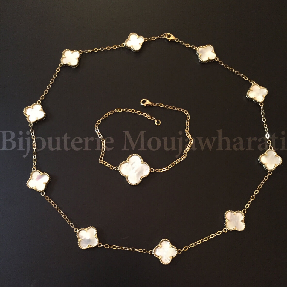 Ensemble Or jaune 18 carats