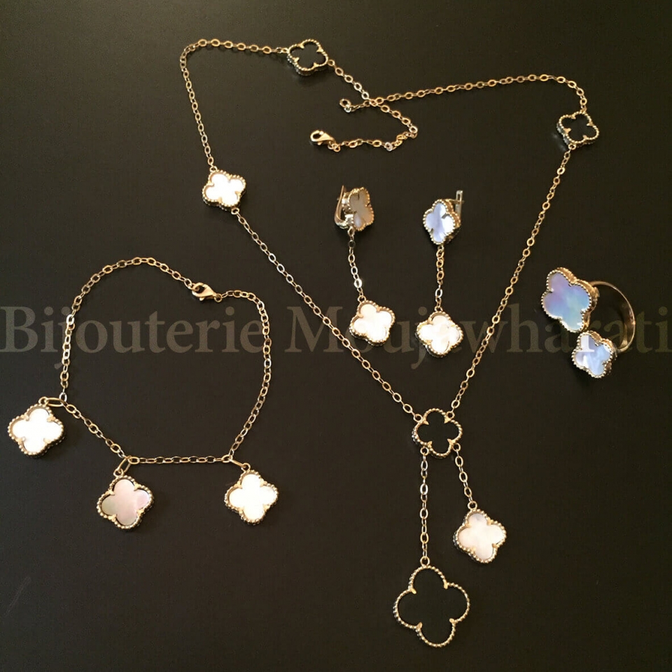 Ensemble Or jaune 18 carats