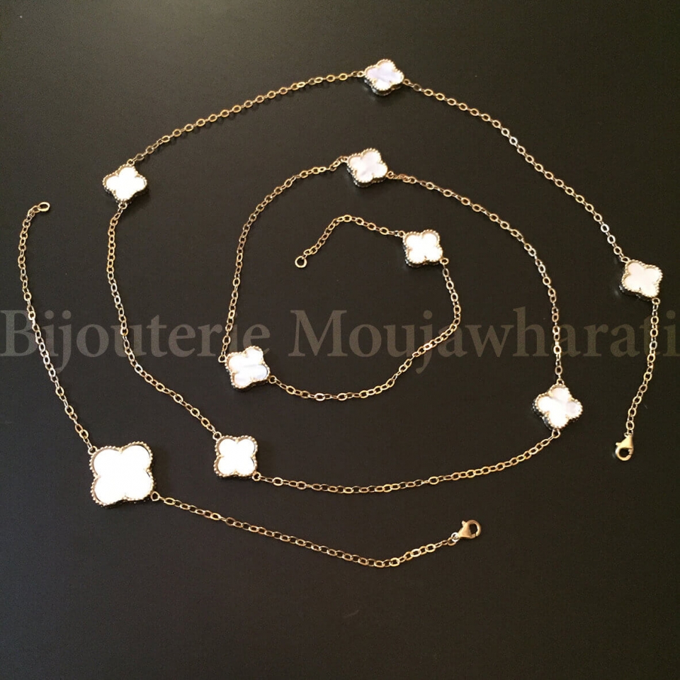 Ensemble Or jaune 18 carats