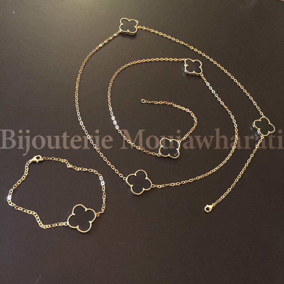 Ensemble Or jaune 18 carats