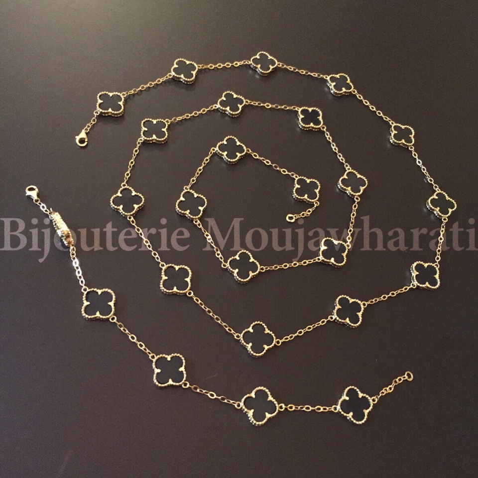 Ensemble Or jaune 18 carats