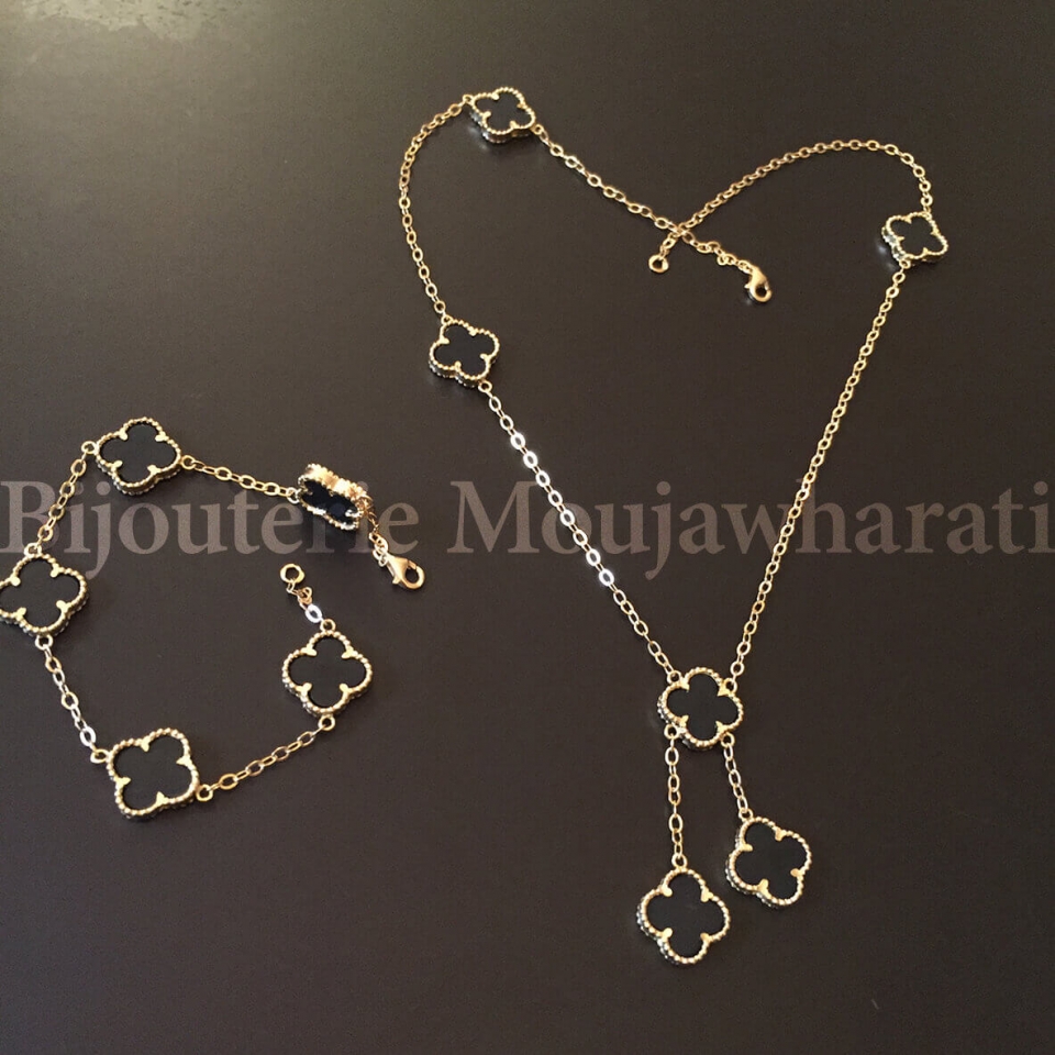 Ensemble Or jaune 18 carats