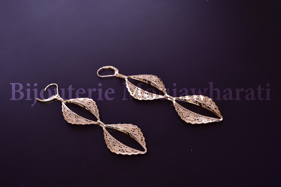 Boucles d'Oreilles Or jaune 18 carats