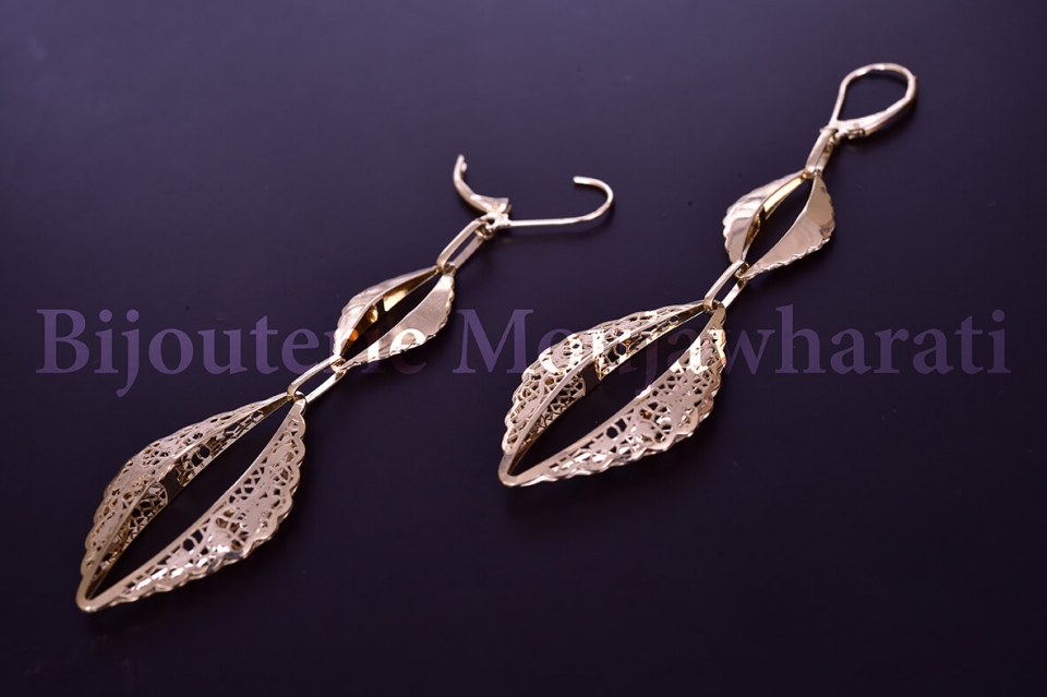 Boucles d'Oreilles Or jaune 18 carats