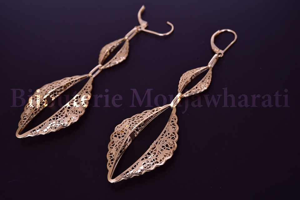 Boucles d'Oreilles Or jaune 18 carats