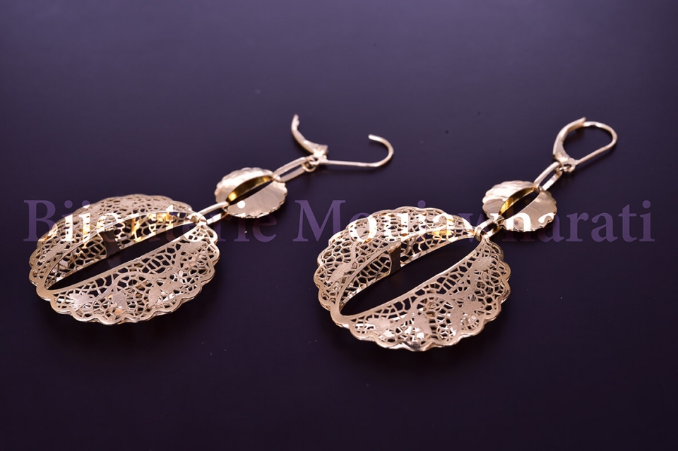 Boucles d'Oreilles Or jaune 18 carats