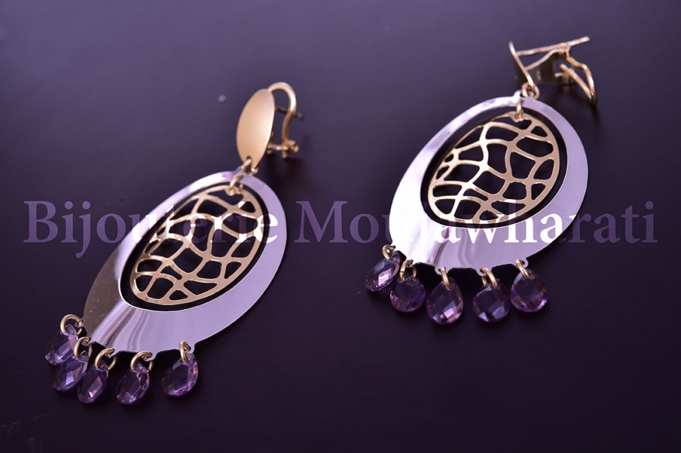 Boucles d'Oreilles Or jaune 18 carats