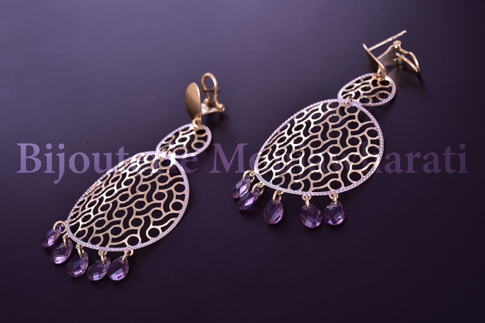 Boucles d'Oreilles Or jaune 18 carats