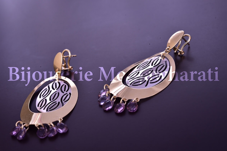 Boucles d'Oreilles Or jaune 18 carats