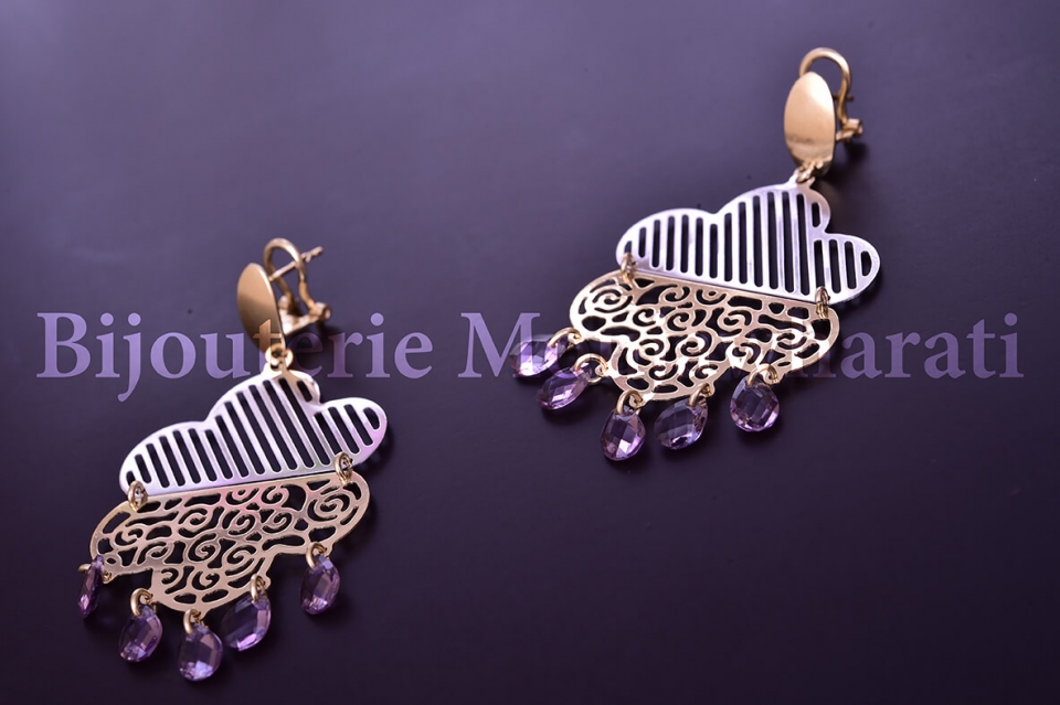 Boucles d'Oreilles Or jaune 18 carats