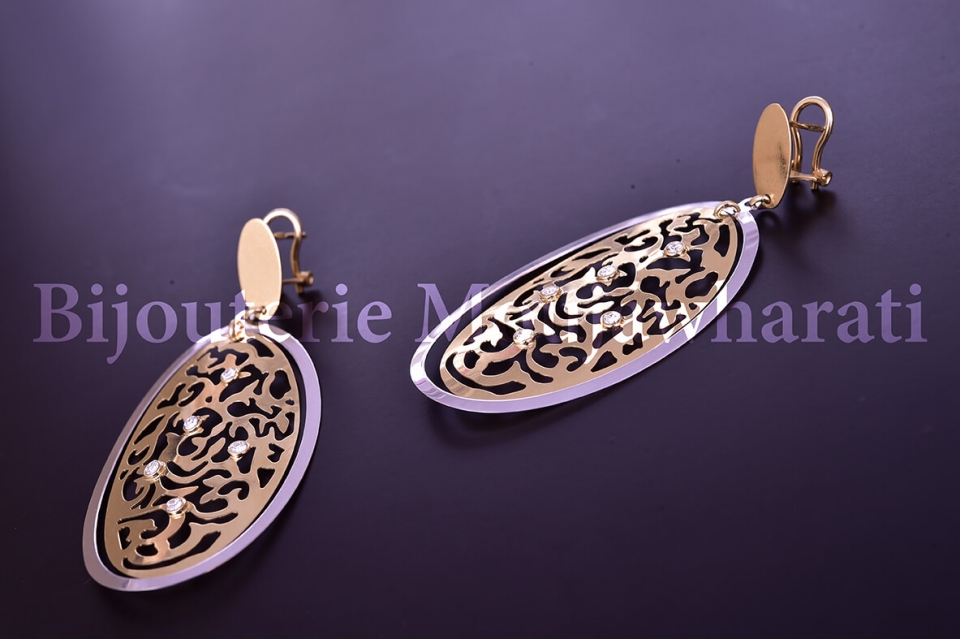 Boucles d'Oreilles Or jaune 18 carats