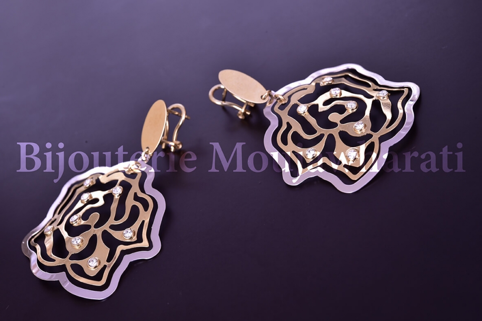 Boucles d'Oreilles Or jaune 18 carats