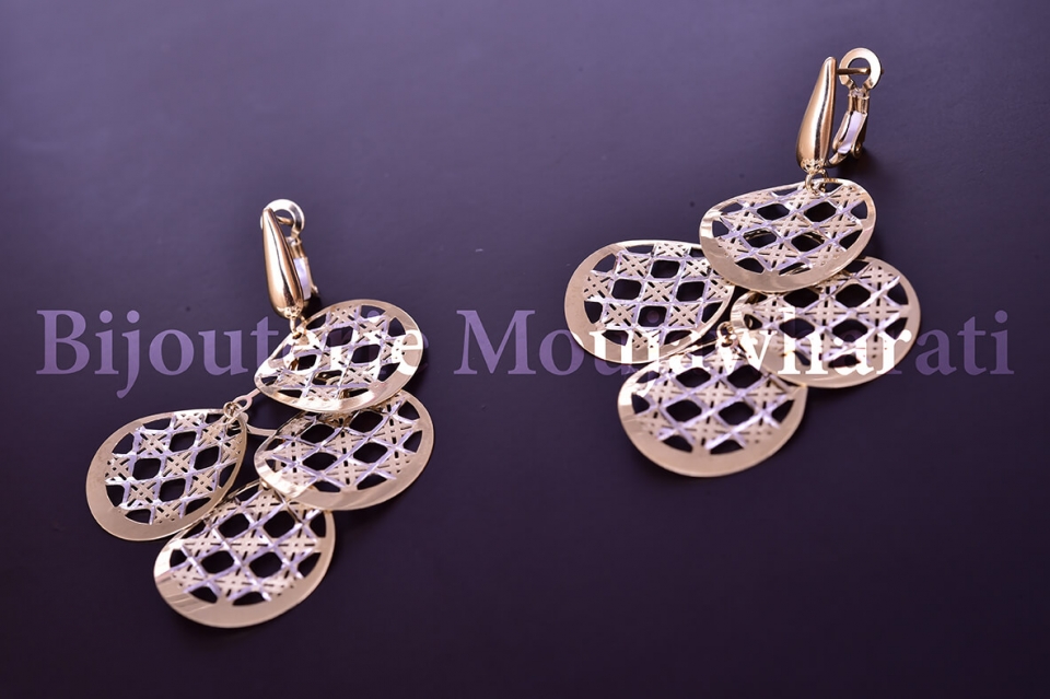 Boucles d'Oreilles Or jaune 18 carats