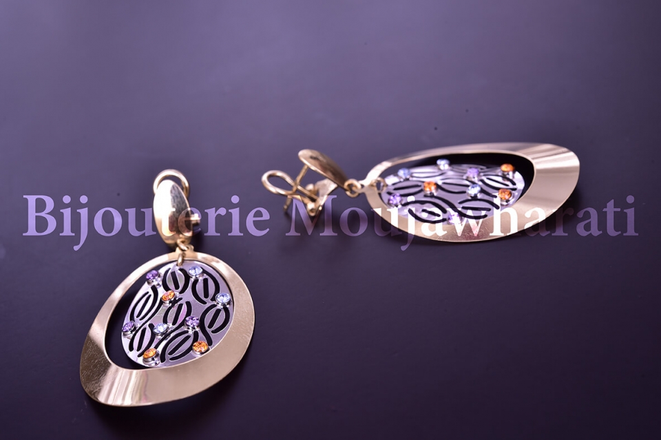 Boucles d'Oreilles Or jaune 18 carats