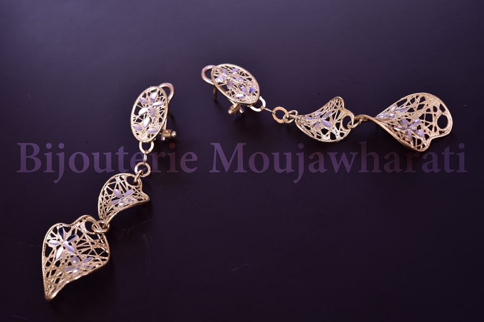 Boucles d'Oreilles Or jaune 18 carats