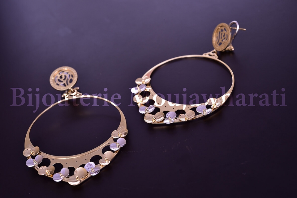 Boucles d'Oreilles Or jaune 18 carats