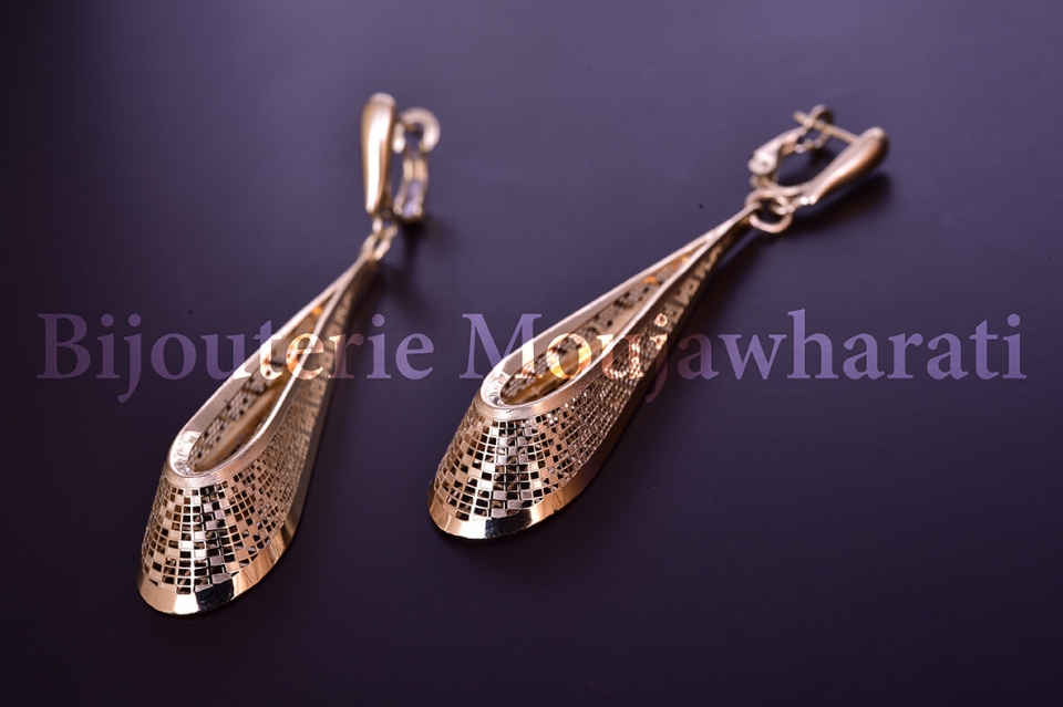 Boucles d'Oreilles Or jaune 18 carats