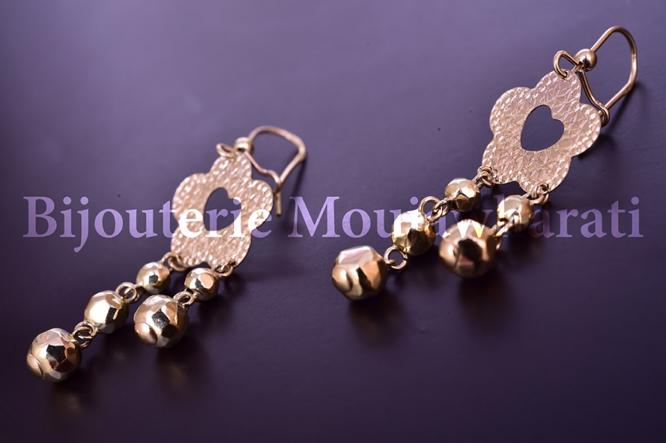 Boucles d'Oreilles Or jaune 18 carats