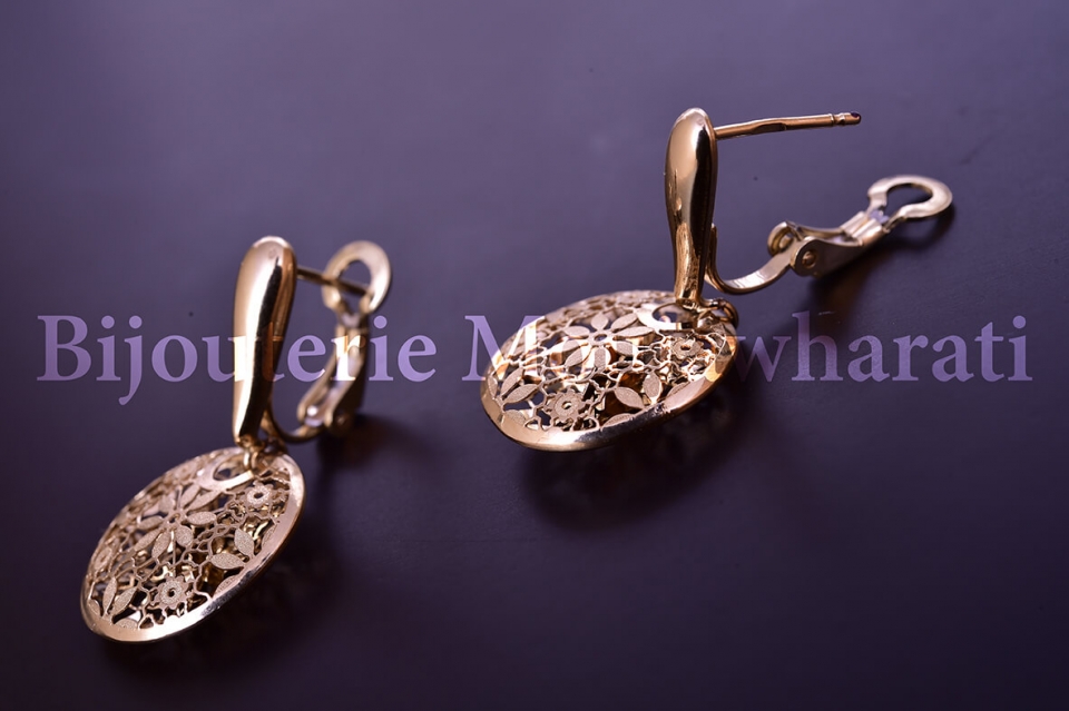 Boucles d'Oreilles Or jaune 18 carats