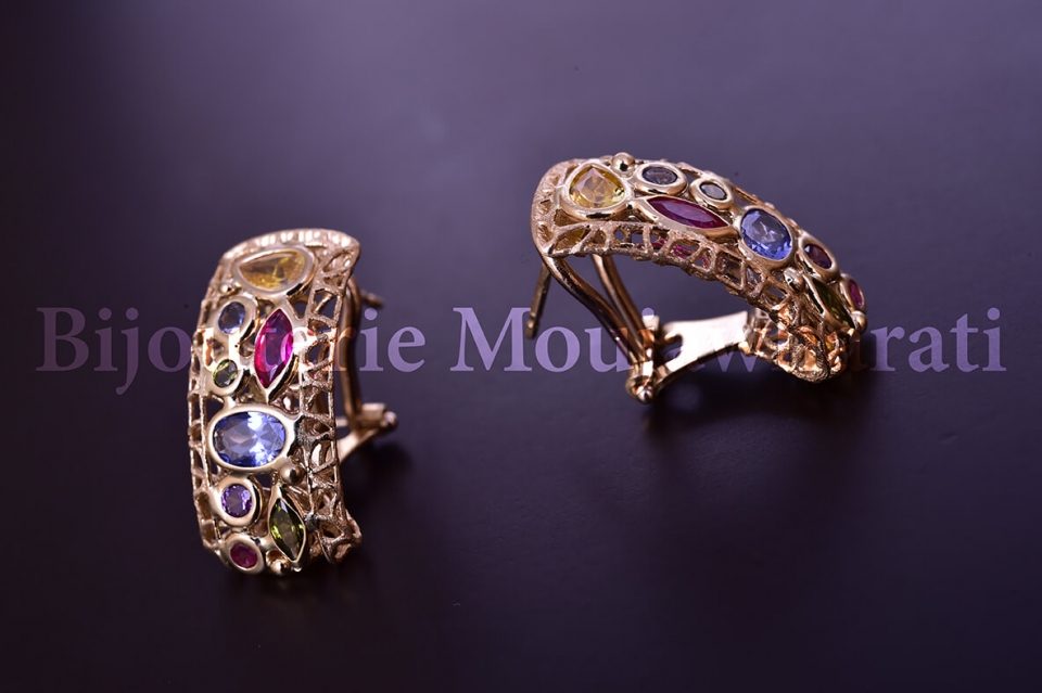 Boucles d'Oreilles Or jaune 18 carats