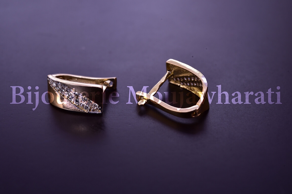Boucles d'Oreilles Or jaune 18 carats