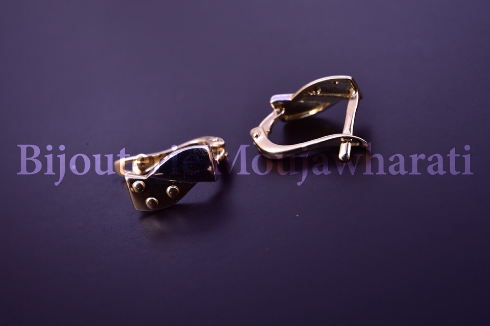 Boucles d'Oreilles Or jaune 18 carats