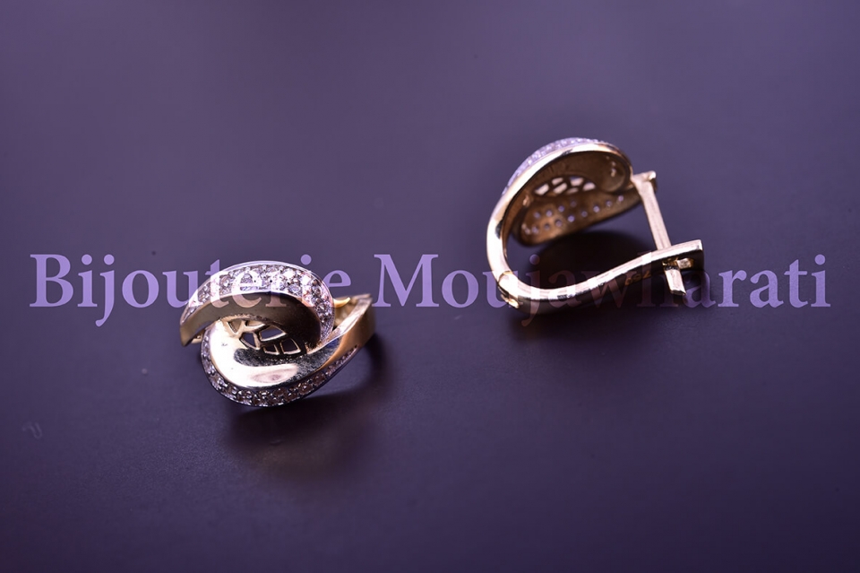 Boucles d'Oreilles Or jaune 18 carats