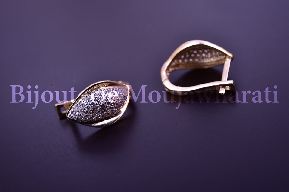 Boucles d'Oreilles Or jaune 18 carats