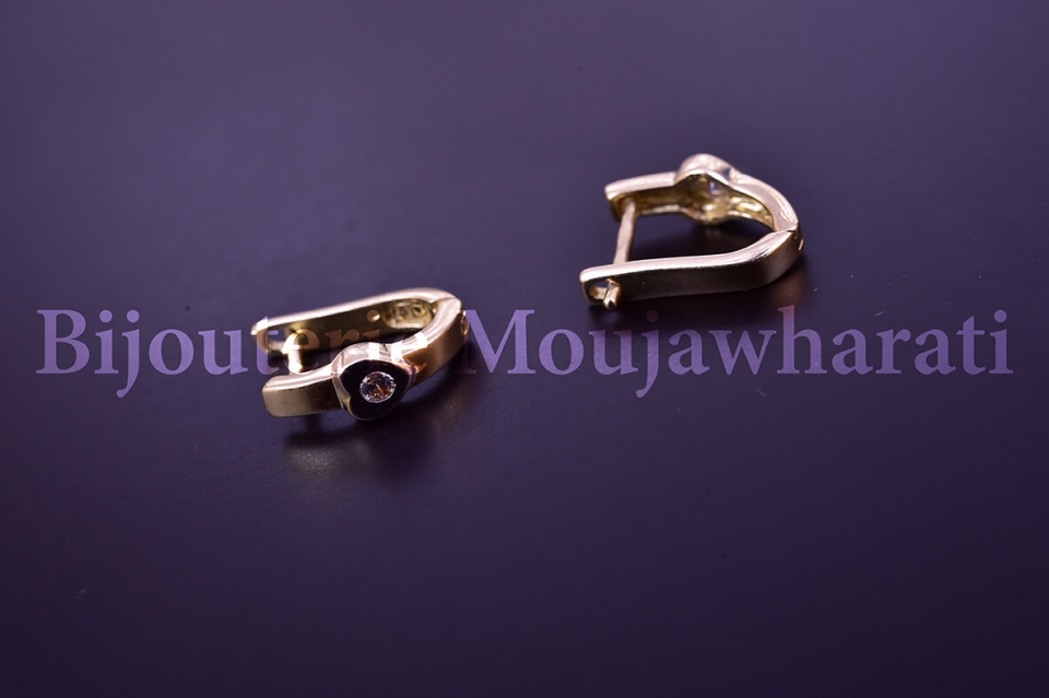 Boucles d'Oreilles Or jaune 18 carats