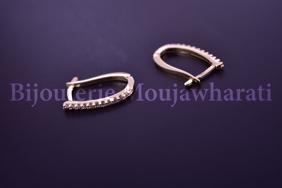 Boucles d'Oreilles Or jaune 18 carats