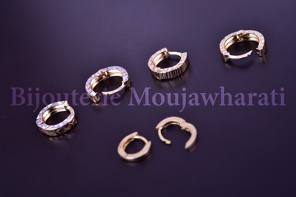Boucles d'Oreilles Or jaune 18 carats