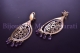 Boucles d'Oreilles Or jaune 18 carats